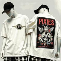 Pixies For Fan Gift Tshirt Unisex Unisex Harajuku Oversized Unisex Short Sleeve Streetwear High Quality Couples Comfortable Classic M white
