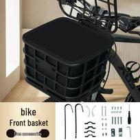 Gyvūno krepšys dviračiui: Kalnų dviračio sėdynė šuniui ar katei keliauti Black Front Basket + Black Liner Z13