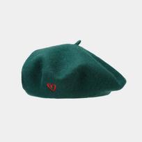 Beret lady trendy British retro wool love embroidery painter hat spring and autumn street Internet celebrity wild hat blue
