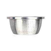 Sutirštintas koštuvas, sietelis, dubuo, puodo įrankis, maišymo dubuo, virtuvės įrankis, ryžių sietas, vaisių plovimas 20cm in diameter2 white