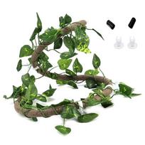 Faux Wood Habitat Accent Lizards Terrarium Decoration for Arboreal Pet Climbing Support and Calm Interior Mood in Daily Use black