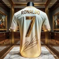 2026 Vasaros Ronaldo CR7 3D Spausdinti Marškinėliai Futbolo Gerbėjams Populiari Dovana NAUJAS XL white