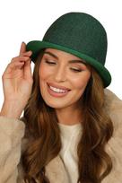 Women' Winter Hat Houndstooth Color Green Kamea-Zelda brown