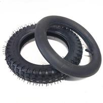 Rubber Tire Set Black Dirt Bike Tire Inner Tube Set for MX350 / MX400 Mini Dirt Bike Trail Travel juoda