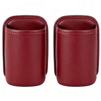 2PCS PU Leather Car Cup Holder Wide-Mouth Opening Back Seat Cup Holder Car Door Cup Holder  for Cup 2PCS brown