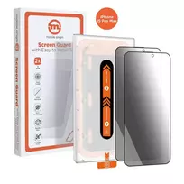Apsauginis stiklas Mobile Origin Privacy Screen Guard iPhone 15 Pro Max with easy applicator, 2 pack