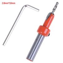 Gręžimo antgalis Medienos apdirbimo Sraigtai Nuožulnios medienos skylių grąžtas 2.8mm*10mm
