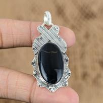 Natural Nellite Gemstone Pendant 925 Sterling Silver Indian Jewelry For Girls beige