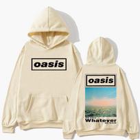 Rock Band O-Oasis 2025 Tour Hoodies Men's Women Clothing Fashion Hip Hop Long Sleeves Hooded Sweatshirt Casual Popular Hoodie 3XL beige