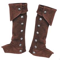 Dirbtinės odos batų užvalkalai „Steampunk“ „Steampunk“ „Spats“ „Greaves“ getrai Kojų apsaugai Viršūnės „Riterių“ aksesuarai juoda