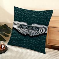 Luxury A-Aston-S Martin Cushion Cover Silky Short Plush Home Sofa Cushion Cover - Invisible Zipper Home Decoration 50cmx50cm gray