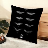 Luxury A-Aston-S Martin Cushion Cover Silky Short Plush Home Sofa Cushion Cover - Invisible Zipper Home Decoration 50cmx50cm