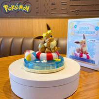 Pokemon Natural Fun Psyduck Pikachu Eevee Meowth Bulbasaur Slowpoke Anime Veiksmo Figūrėlės PVC Žaislai Kawaii Lėlė Vaikų Dovana orange