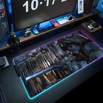 Metro 2033 Mouse Pad RGB Gaming Mousepad Big LED Pad PC Desk Mat Luminous Mouse Pad Large Keyboard Mats Table Rug With Backlit RGB600x300x3mm