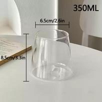 1/2/4pcs Mountain Whiskey Glass Transparent Glass Cup Coffee Milk Wine Mug Juice Water Cup Kitchen Bar Drinkware Supplies 1pc gray