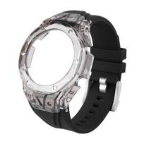 GA-2100 Skaidrus modifikavimo rinkinys Casioak GA2100/2110/GA-B2100 laikrodžiams - Individualus rėmelis + Guminis sportinis dirželis | Laikrodžių priedai GA2100 2110 B2100 black