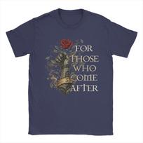 Expedition 33 Clair Obscur For Those Who Come After T Shirts for Unisex Cotton TShirts Tee Shirt Short Sleeve Tops Gift Idea 4XL gray