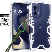 Zimon Armor Metal Aluminum Phone Case For Motorola Edge 60 50 40 Pro X50 Ultra Neo Cover Mechanical Purely Handmade Skull Bumper Motorola Edge 70