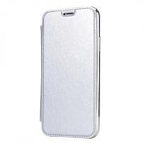 Itin plonas TPU telefono dėklas su magnetiniu atverčiamu dangteliu, suderinamas su iPhone 15 14 13 12 XR XS Max iPhone 14 Pro sidabras