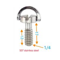 1/4inch D-Ring Tripod Screw Mounting Screw Adapter for Camera Camcorder Tripod Monopod QR Quick Release Plate Adapter Screw