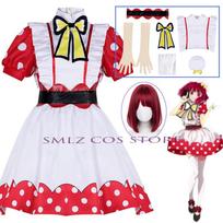 Season 2 Anime Oshi No Ko Arima Kana Cosplay Costume Cute Strawberry Princess Dress Suit Woman Maid Lovely Party Suit XL black