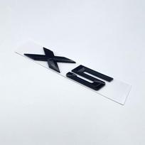 Blizgios juodos 3D raidės XDrive 28i 30i 36i 40i 50i 30d ABS emblema BMW X5 E70 F15 G05 serijos automobiliui bagažinės logotipo lipdukas Glossy Black black
