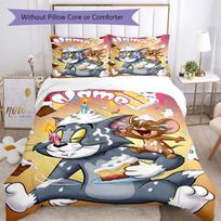 Warner Bros. Works (45) Customize your name Bedding Set Breathable Duvet Cover with Pillowcases Home Decoration Birthday Gift 140cmx210cm