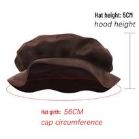 Tudor Flat-top Imitation Suede Beret - Renaissance Festival Accessory for Men & Women One Size black