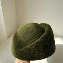 Beret fashion winter hat new wool blend boat hat women's retro French etiquette elegant stewardess hat One Size gray