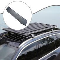 Stogo bagažinės vėjo deflektorius Plieninė priekinė dalis Universalus pritaikymas Sumažina vėjo triukšmą transporto priemonės stogo skersiniams ir bagažinėms CarbonSteel gray