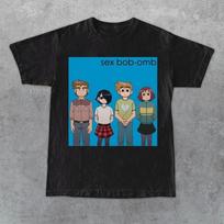Scott Pilgrim Weezer Funny Graphic Tee Unisex Short Sleeve Shirt Unisex T-Shirt XXL blue