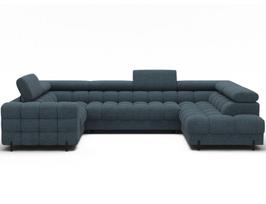 Sofa-lova Eltap Fectory, 205x346x93 cm, mėlyna