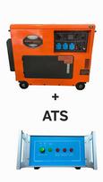 Vienfazinis dyzelinis generatorius 7 kW + ATS KD123