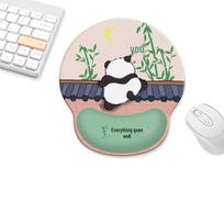 Panda Mouse Pad & Wrist Rest - Cute, Non-slip, Thickened for Women white