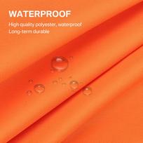Waterproof Sun Shade Sail Square Rectangle Triangle Garden Canopy UV Block Pool Shade Cloth Sun Shelter Camping Hiking Tents 200x200x200CM oranžinė
