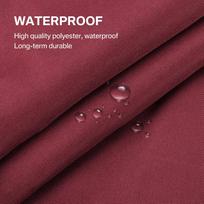 Waterproof Sun Shade Sail Square Rectangle Triangle Garden Canopy UV Block Pool Shade Cloth Sun Shelter Camping Hiking Tents 200x200x200CM vyno raudonos spalvos