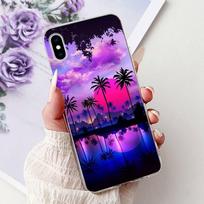iPhone X XS dėklas Populiarus gėlėtas drugeliu minkštas permatomas silikoninis plonas galinis dangtelis iPhoneXS Max XR Dėklas iPhoneX Bamperis iPhone X purple