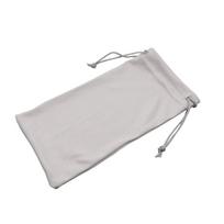 Drawstring Bag Simple Sunglasses Bag Soft Microfiber Reading Case Bag Glasses Case Women Men pilka
