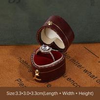 Light Luxury Jewelry Box Engagement Ring Box Vintage Portable Mini Ring Box Exquisite Fashion High-end Jewelry Shooting Props black
