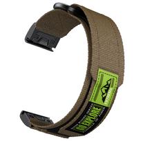 22/26mm Quick Fit Nylon Watchband for Garmin Instinct 1/2/2X 3 Instinct E Wristband Garmin Fenix 8 Strap Replacement Accessories Instinct2 22mm 45mm armijos žalia spalva