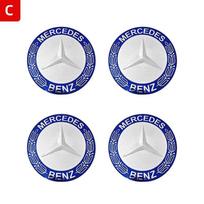 56mm 60mm 65mm 75mm Automobilio rato centriniai dangteliai Dangtelis Ratlankio Išorinė lipdukas Mercedes Benz A B C E klasės GLC GLK GLE GLA CLA GLB 75mm