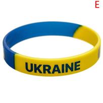 1 vnt. Futbolo Ukrainos šalies nacionalinės vėliavos apyrankė Sportinės elastinės apyrankės Dovanos E blue