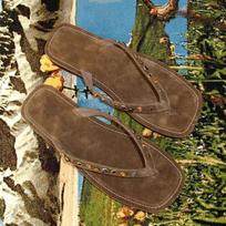 Women's Retro Cowhide Rhinestone Leather Thong Thick-Soled Flip-Flops Sandals Size 39 ruda