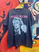 Vintažinis 90-ųjų Hanoi Rocks Glam Punk Muzikos Reklaminis Japonijos Turo Marškinėlis / Glam Metalas / Vintažinis Glam Punk Marškinėlis Dydis L 120 gray
