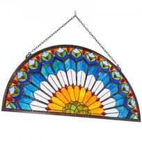 Vitražinis lango panelis, 91.3x46.5x0.5 cm, kabinamas, stiklas