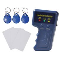 125KHz RFID kopijuoklis Nešiojamas ID kortelių skaitytuvas-rašytuvas-dublikatorius Mėlynas Maitinamas baterijomis RFID klonatorius 3 vnt. Įrašomi raktų pakabukai įtraukti blue