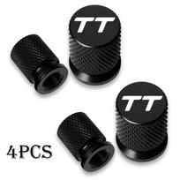 4PcsFor Audi TT TTRS 8j 8n 8s mk1 2 3 S line Custom LOGO Car Decor Airdust Waterproof  Car Wheel Tire Valve Caps Airdust Covers