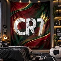 Sieninis gobelenas su Cristiano Ronaldo atspaudu Audinys svetainei, miegamajam, namų dekoravimui 150cmx200cm