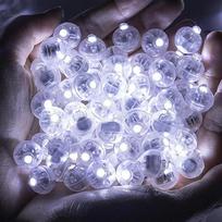 100/10Pcs Mini LED Balloon Light Colorful Flashing Luminous Tumbler Ball Lamp Lantern Light Christmas Wedding Party Decorations Diameter 1.7cm&10PCS balta