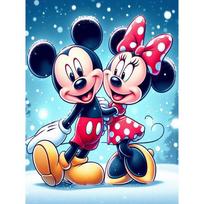 Disney Deimantinės tapybos rinkiniai Super Mario Lilo ir Stitch Pokemon Namų dekoras Menas Pilnas apvalus siuvinėjimo mozaika Kryželiu siuvinėjimas Round 30x40cm